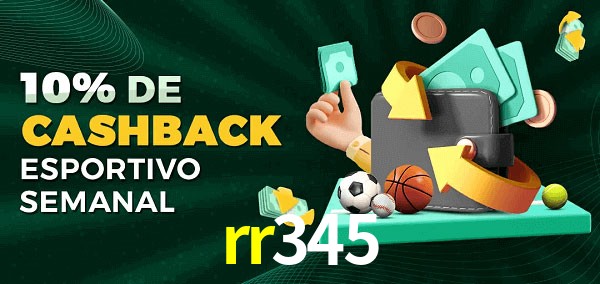10% de bônus de cashback na rr345