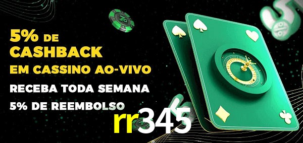 Promoções do cassino ao Vivo rr345